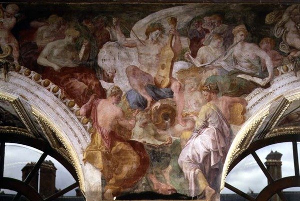 Parnasse, (détail) - Giovanni Battista Rosso Fiorentino
