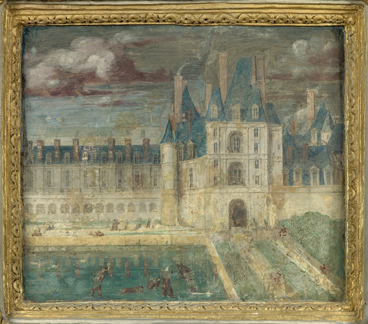 Vue du château de Fontainebleau vers 1535 - 1540 - Giovanni Battista Rosso Fiorentino