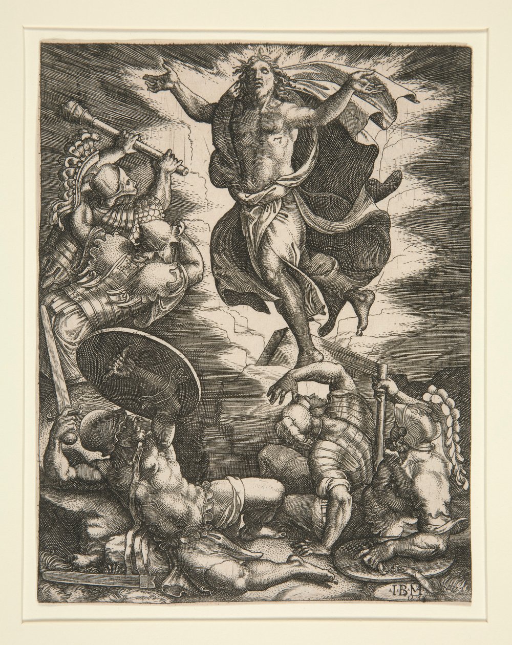 La Résurrection - Giovanni Battista Scultori