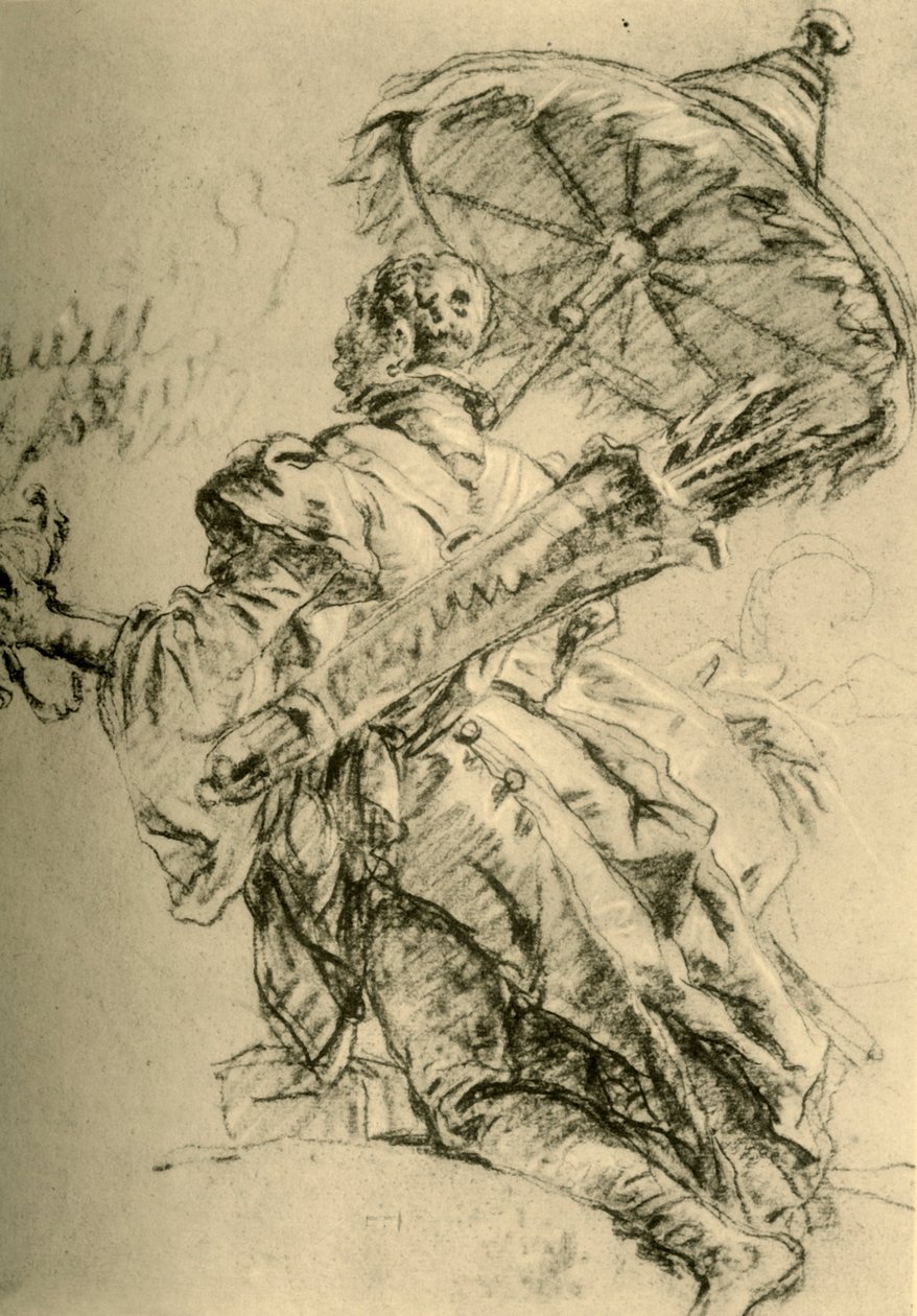 Un Maure avec carquois et parasol - Giovanni Battista Tiepolo