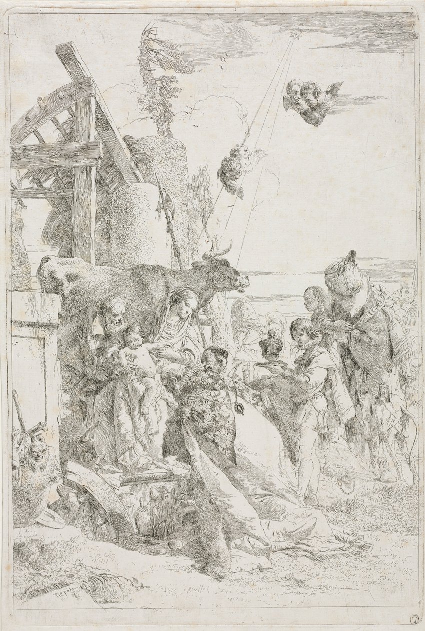 Adoration des Mages, vers 1740 - Giovanni Battista Tiepolo