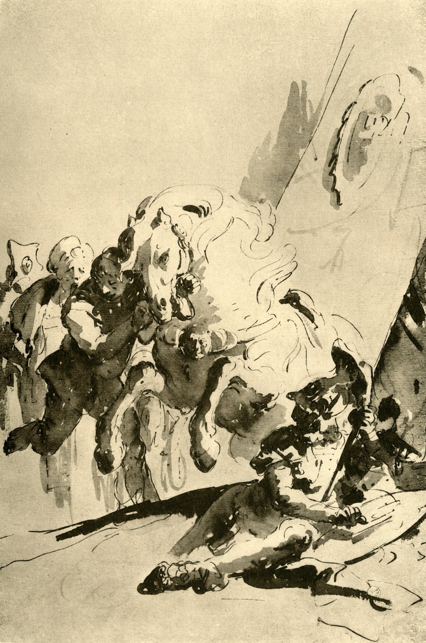 Alexandre et Bucéphale, milieu du 18ème siècle, 1928 - Giovanni Battista Tiepolo