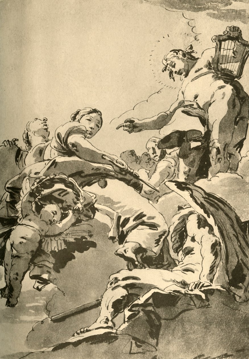 Apollon, les Muses et Chronos, vers 1730, 1928 - Giovanni Battista Tiepolo