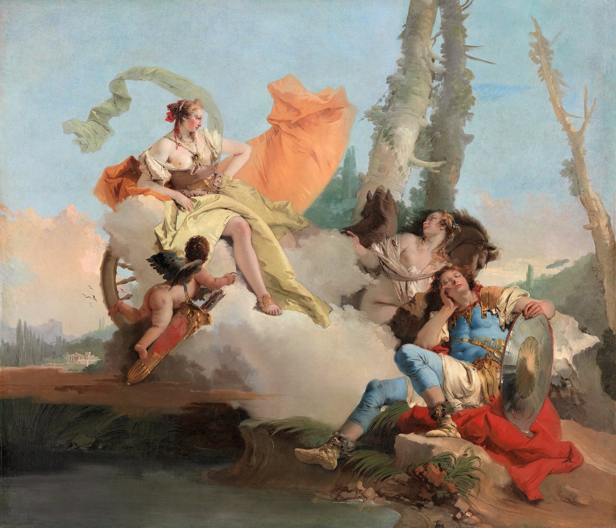 Armida rencontre le Rinaldo endormi, 1742-45 - Giovanni Battista Tiepolo