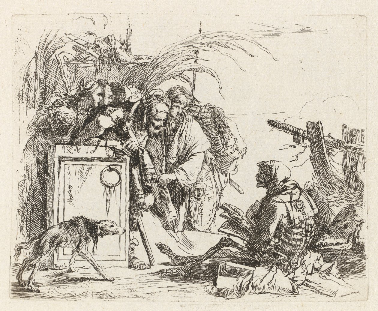La Mort donnant audience, de Vari capricci (Divers Caprices) - Giovanni Battista Tiepolo