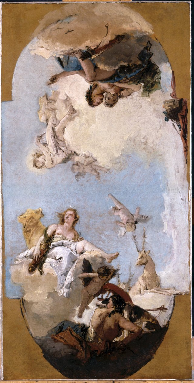 Diana, Apollo und Nymphen - Giovanni Battista Tiepolo