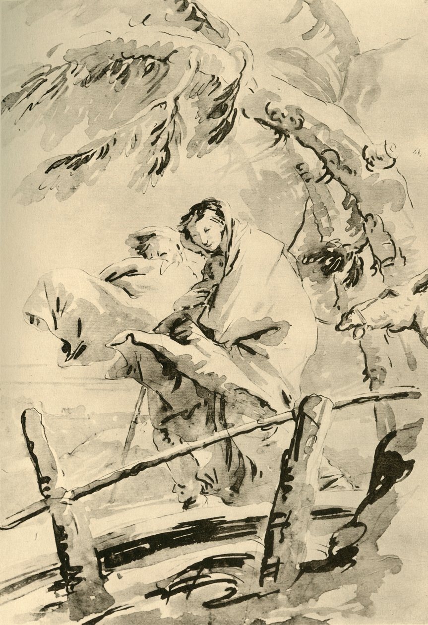 Fuite en Égypte, avant 1752, 1928 - Giovanni Battista Tiepolo
