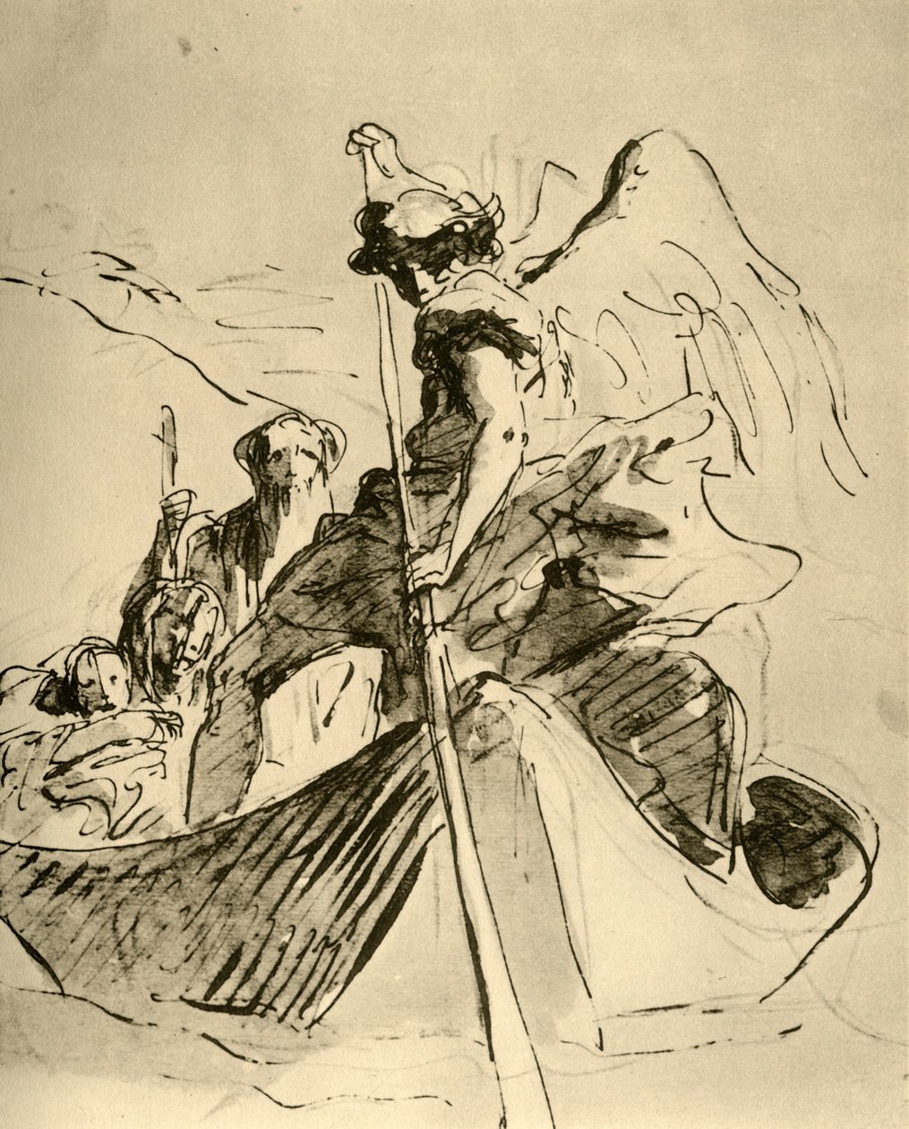 Fuite en Égypte, milieu du 18ème siècle, 1928 - Giovanni Battista Tiepolo