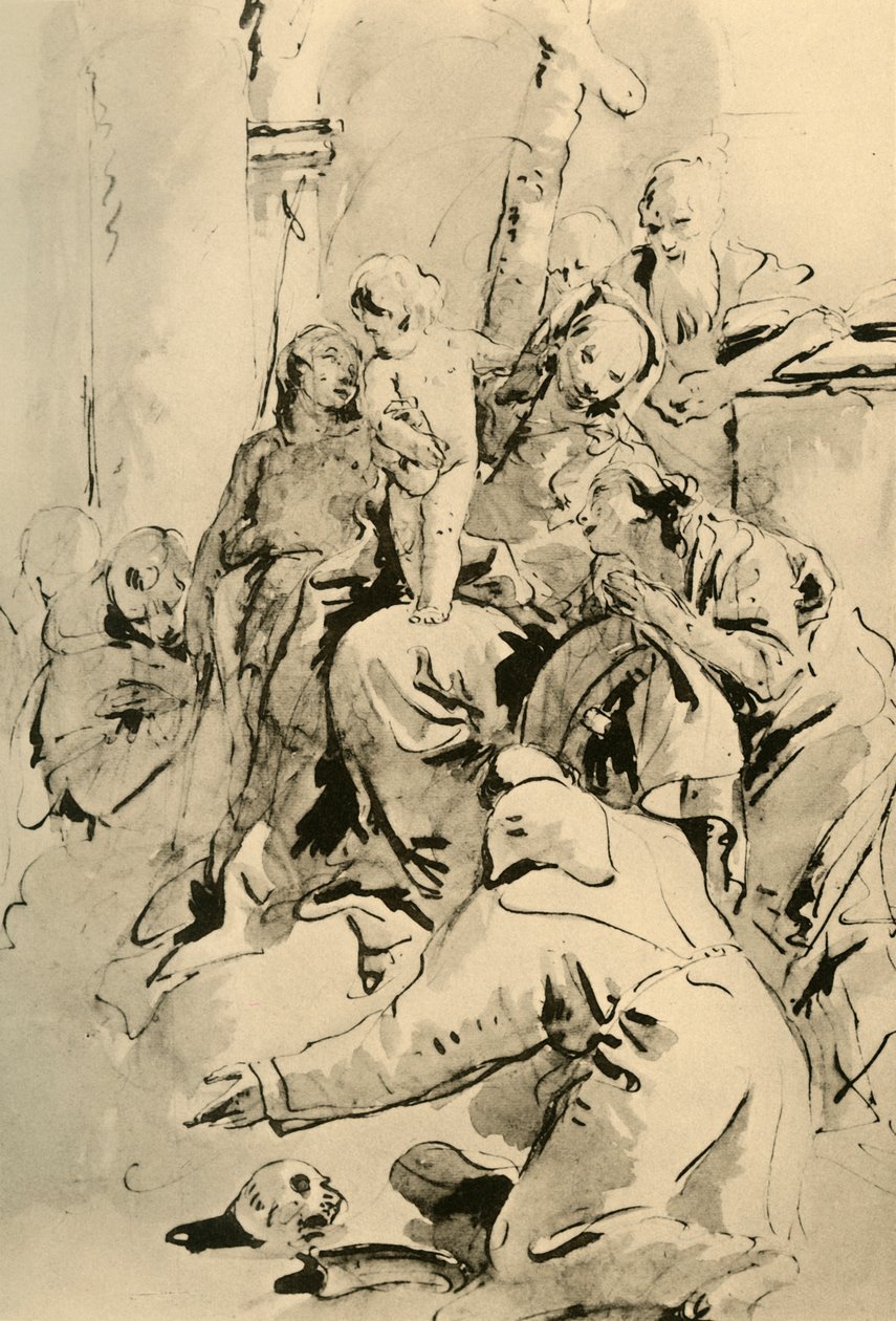 Madone avec des saints, milieu du 18e siècle, 1928 - Giovanni Battista Tiepolo