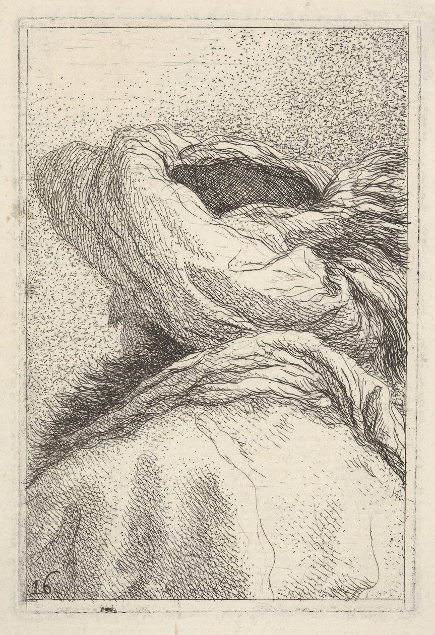 Homme en turban, représenté en buste de dos en vue de trois quarts, vers 1770 - Giovanni Battista Tiepolo