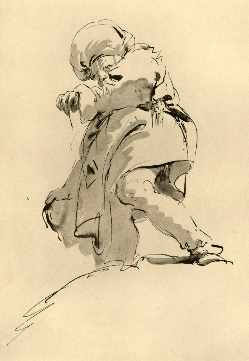 Homme avec turban, milieu du 18ème siècle, 1928 - Giovanni Battista Tiepolo