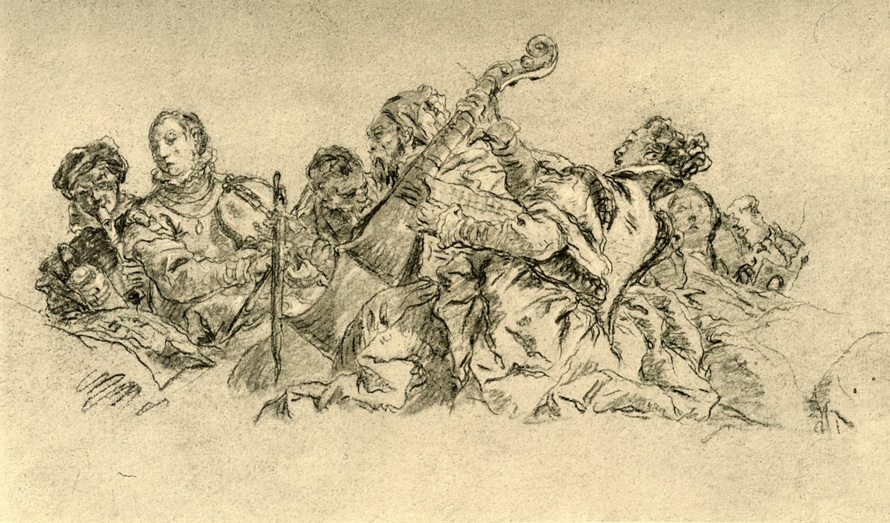 Musiciens, 1752, 1928 - Giovanni Battista Tiepolo