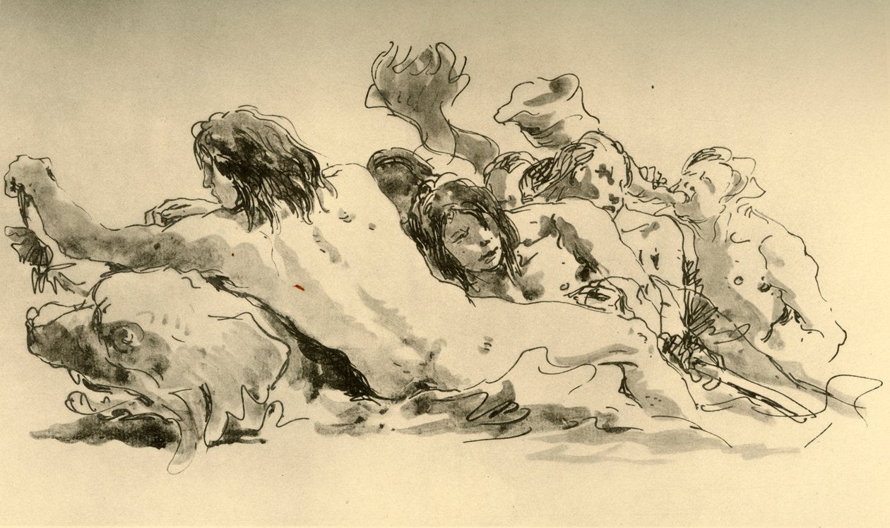Néréides et Triton - Giovanni Battista Tiepolo