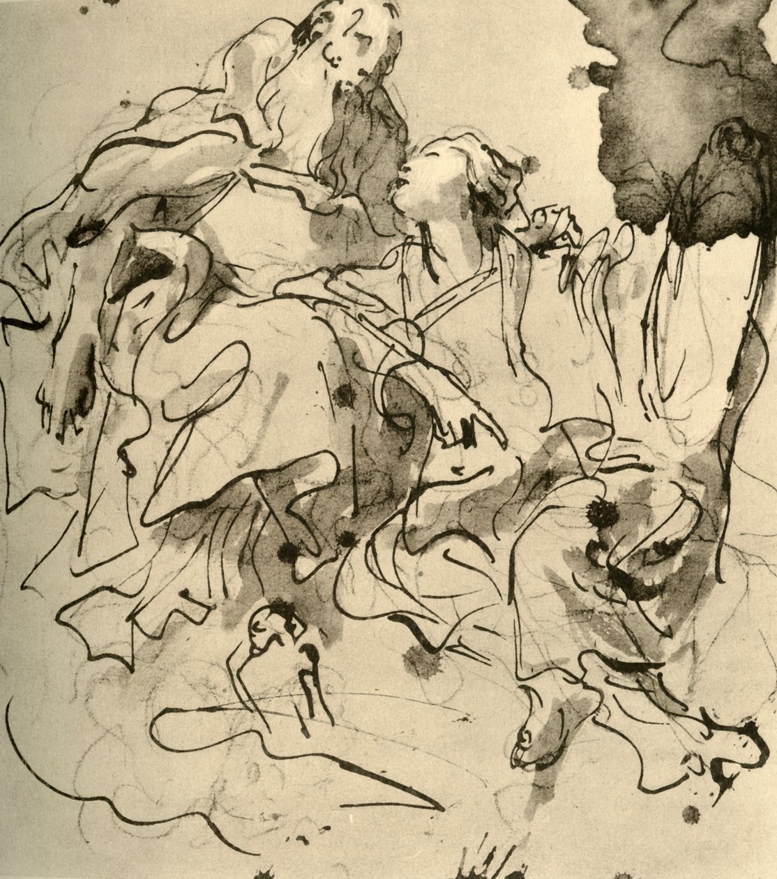 Vieil homme et jeune femme, 1761, 1928 - Giovanni Battista Tiepolo