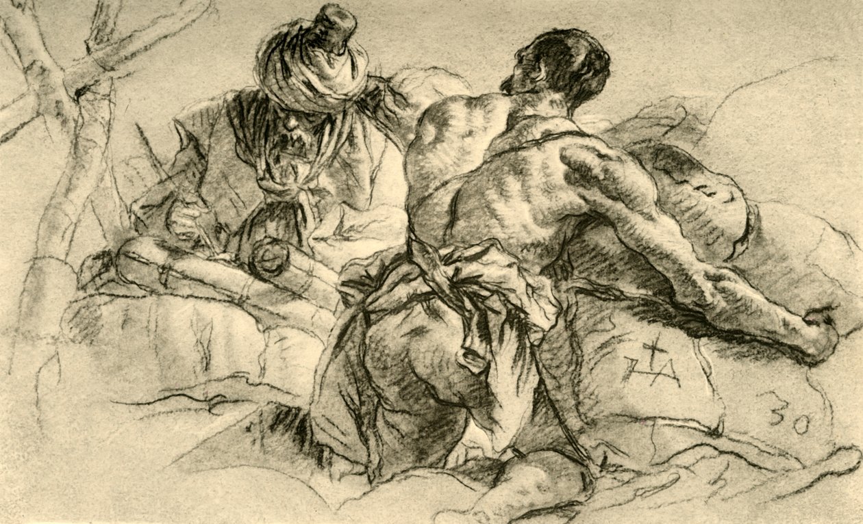 Marchands orientaux avec des balles de marchandises, 1753, 1928 - Giovanni Battista Tiepolo