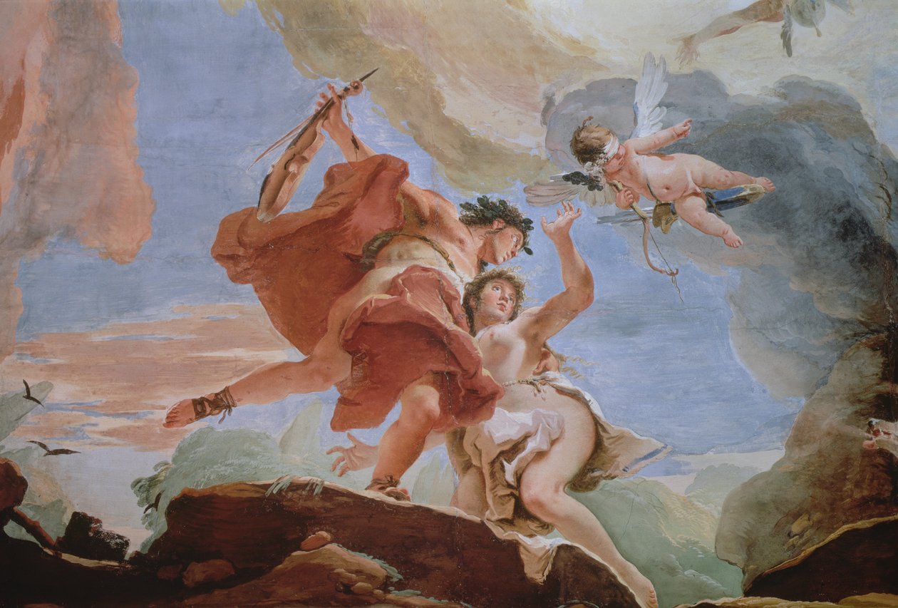 Orphée sauvant Eurydice des Enfers (détail du plafond) - Giovanni Battista Tiepolo