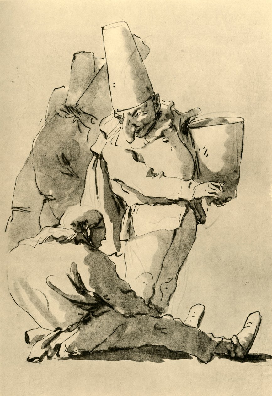 Pulcinelli, milieu du 18ème siècle, 1928 - Giovanni Battista Tiepolo
