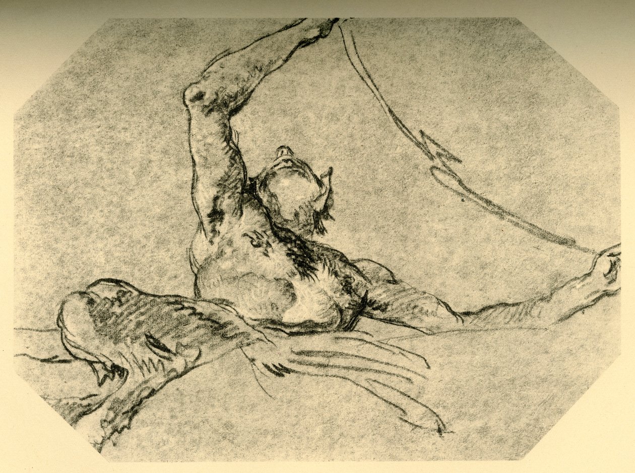 Satyre tenant une guirlande, vers 1761, 1928 - Giovanni Battista Tiepolo