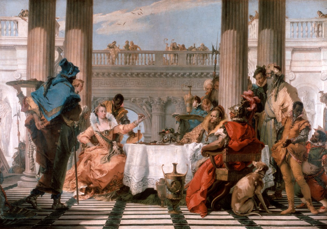 Le Banquet de Cléopâtre, 1743-1744 - Giovanni Battista Tiepolo