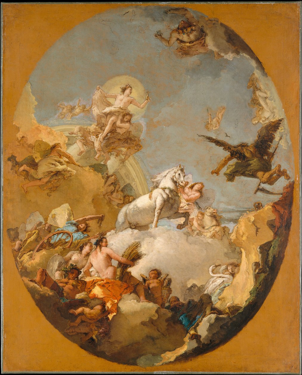Der Wagen der Aurora - Giovanni Battista Tiepolo