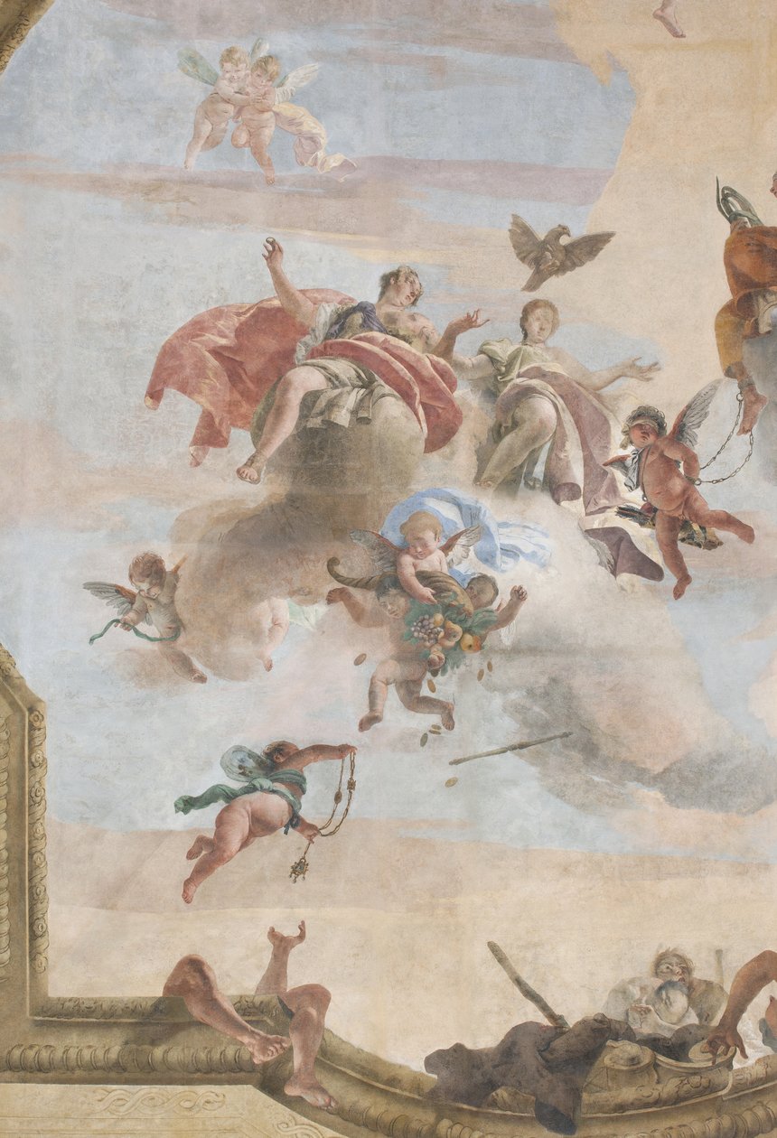 La Chute des Démons, Histoires de Scipion, détail, 1731 (détail) - Giovanni Battista Tiepolo