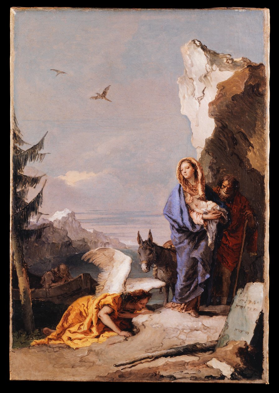 La fuite en Égypte - Giovanni Battista Tiepolo
