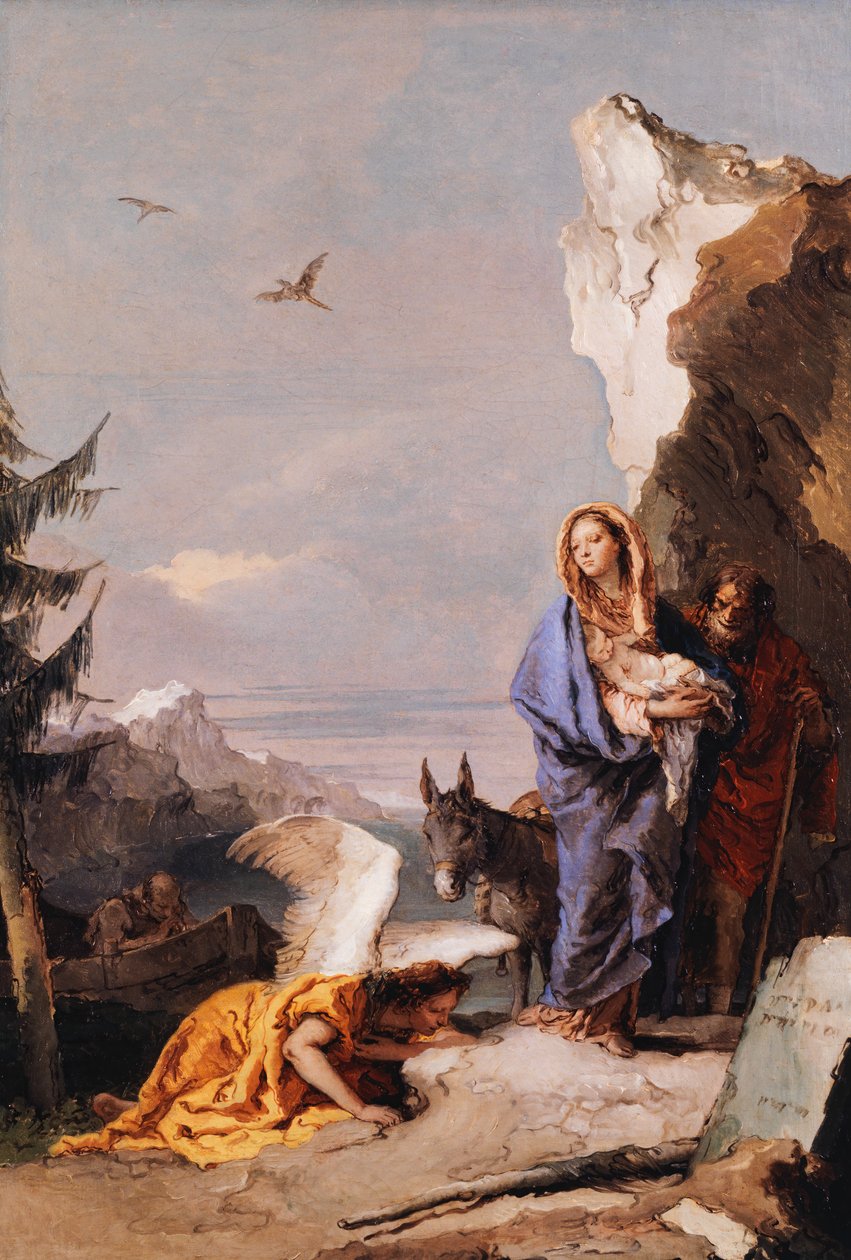 La fuite en Égypte - Giovanni Battista Tiepolo