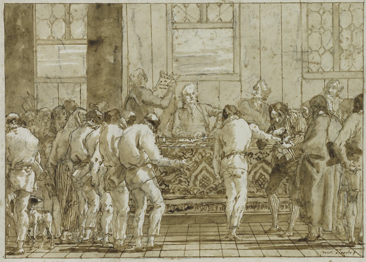 Le procès, vers 1790 - Giovanni Battista Tiepolo