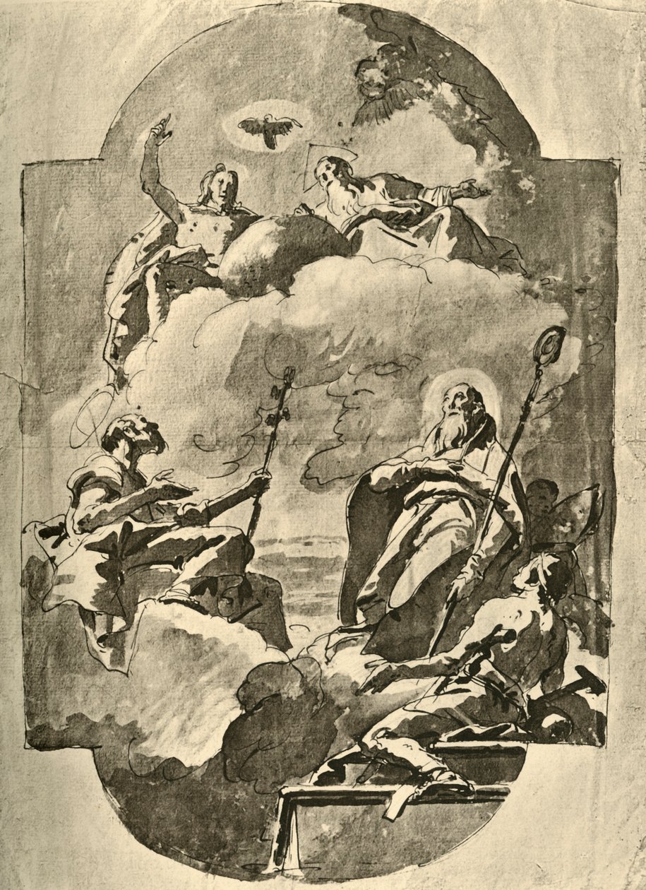 La Trinité et les Saints, milieu du XVIIIe siècle, 1928 - Giovanni Battista Tiepolo