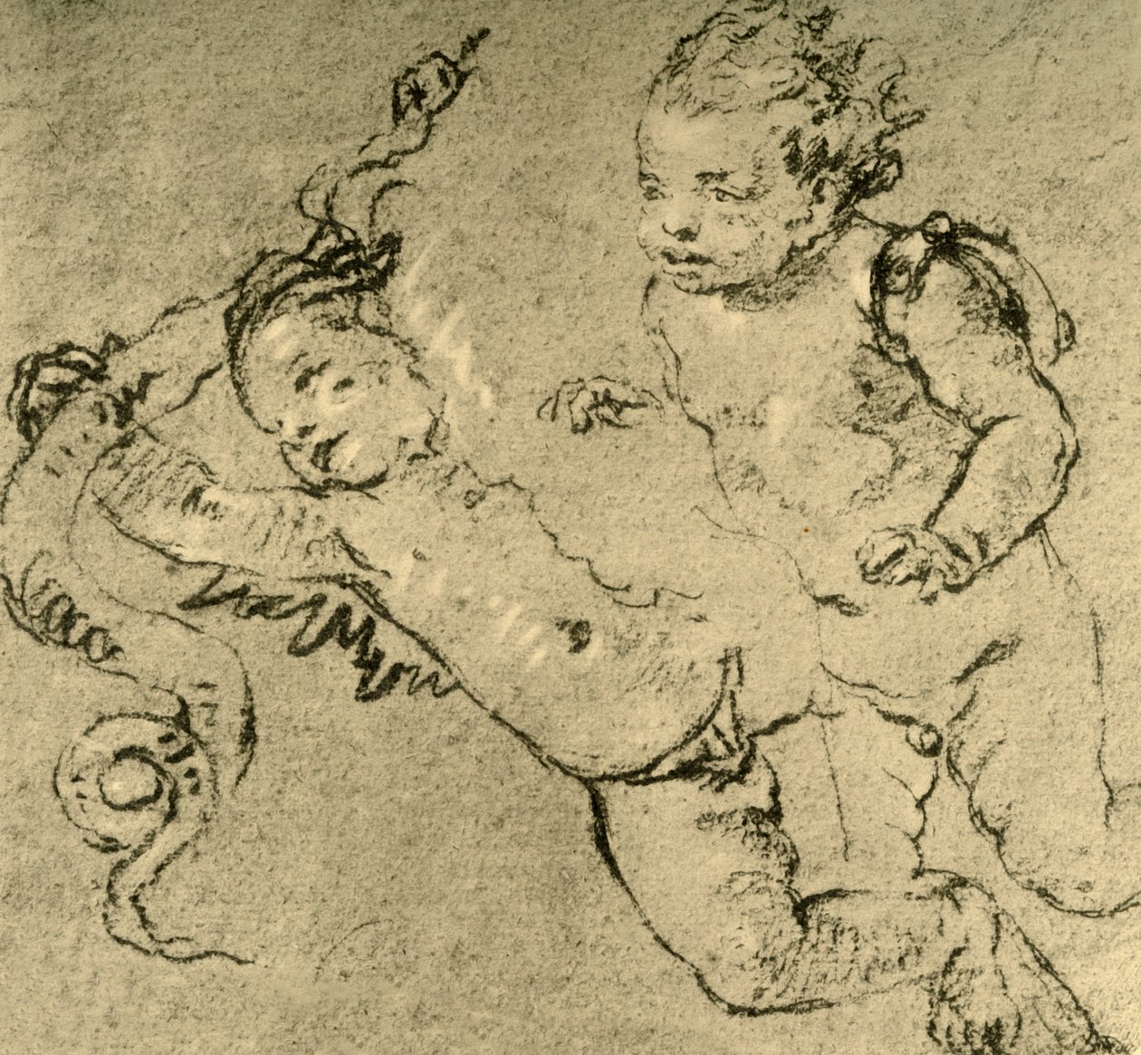 Deux cupidons, vers 1752, 1928 - Giovanni Battista Tiepolo