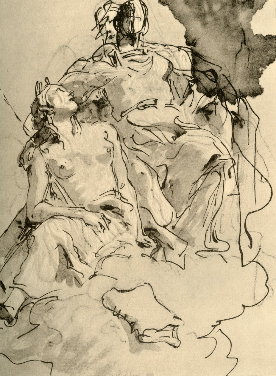 Deux femmes, milieu XVIIIe siècle, 1928 - Giovanni Battista Tiepolo