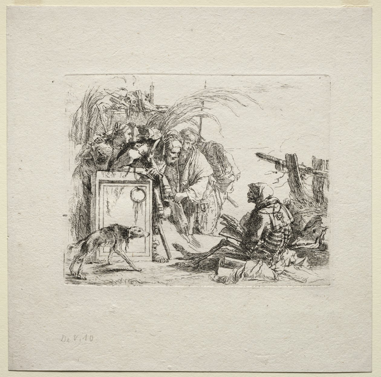 Divers Caprices : La Mort Donnant Audience - Giovanni Battista Tiepolo