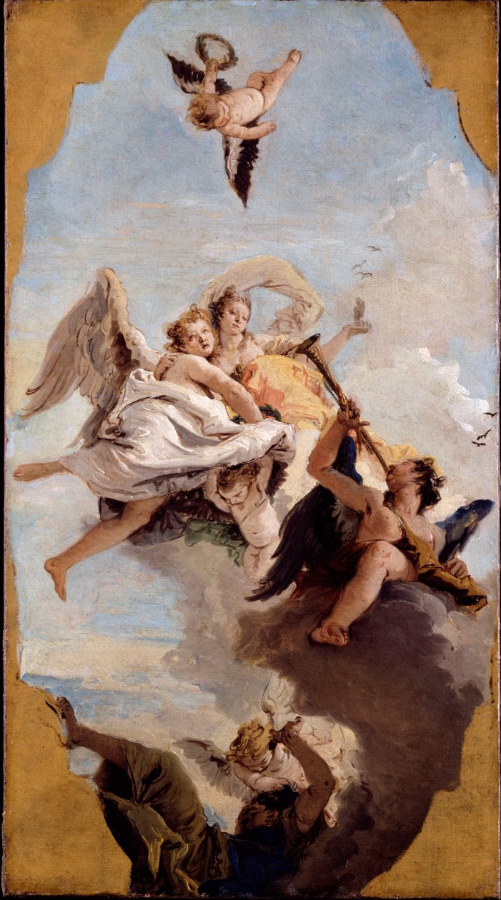 Tugend und Adel vertreiben die Unwissenheit - Giovanni Battista Tiepolo