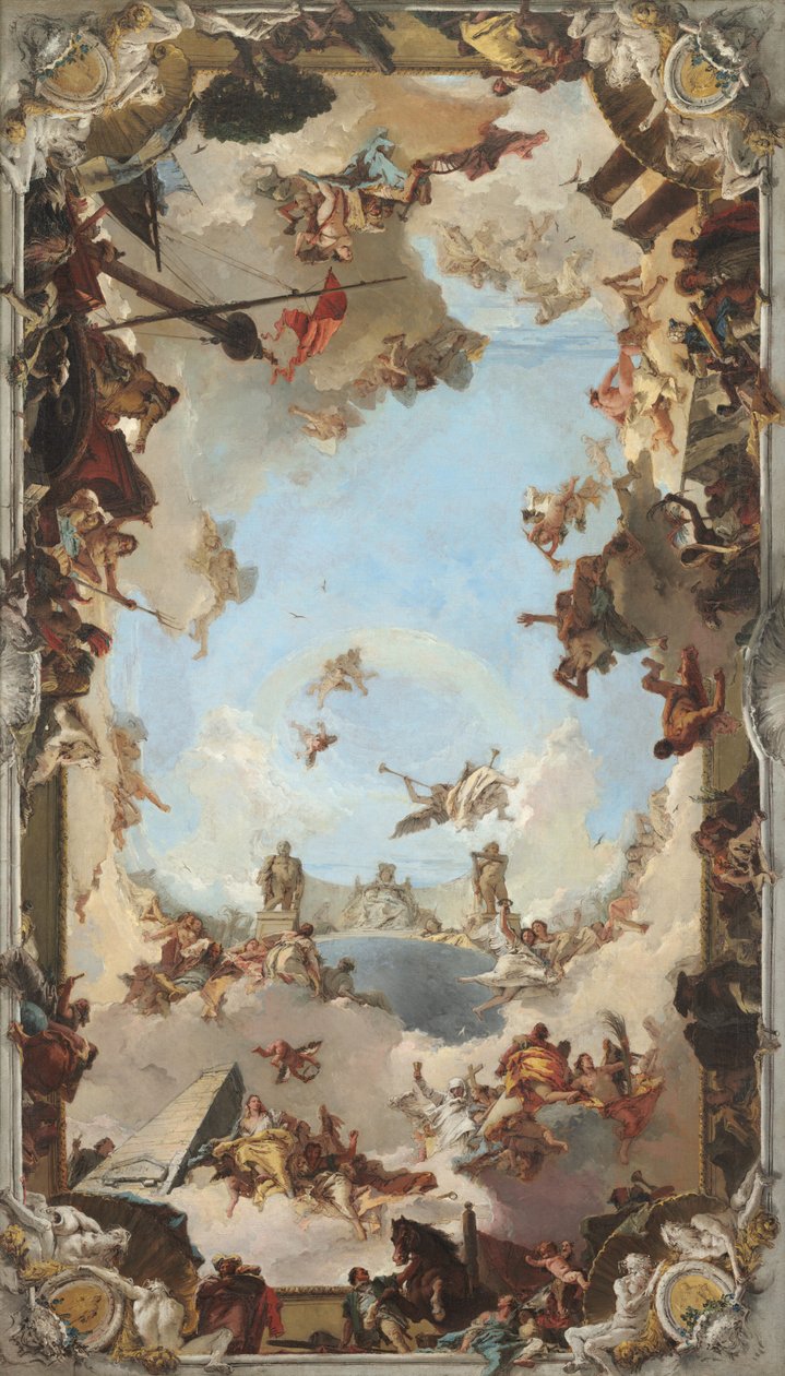 Richesse et bienfaits de la monarchie espagnole sous Charles III - Giovanni Battista Tiepolo