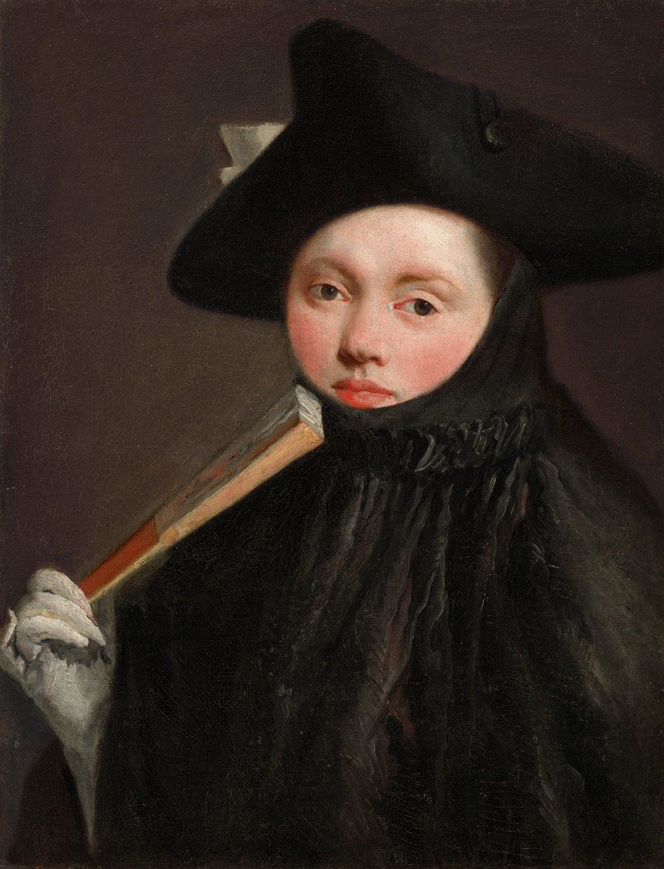 Jeune femme au chapeau tricorne - Giovanni Battista Tiepolo