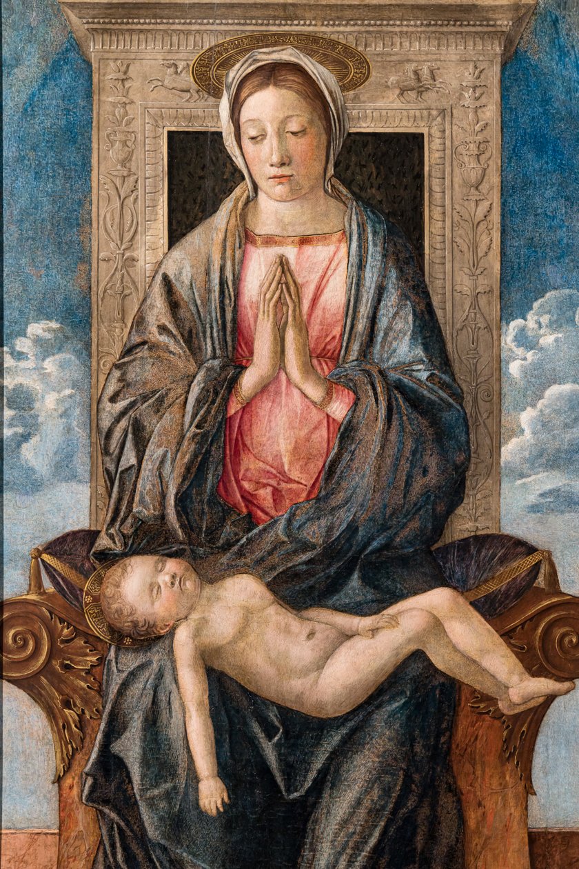 Madone avec bébé endormi, par Giovanni Bellini, vers 1470 - Giovanni Bellini