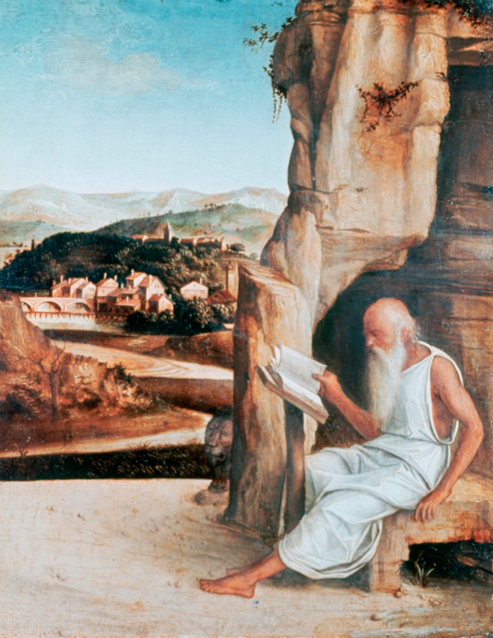 Saint Jérôme lisant dans un paysage, vers 1450-1516 - Giovanni Bellini
