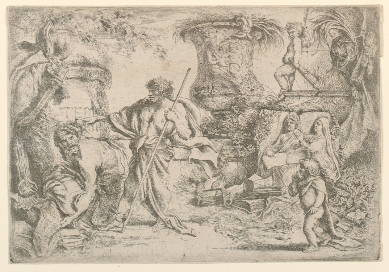 Allégorie de la transience - Giovanni Benedetto Castiglione