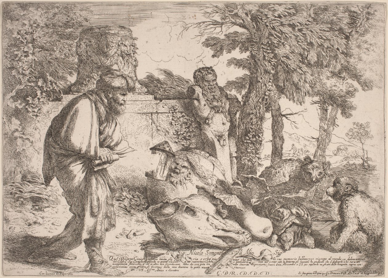 Diogène cherchant un homme honnête - Giovanni Benedetto Castiglione