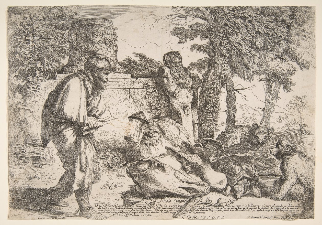 Diogène cherchant un homme honnête, vers 1645-47 - Giovanni Benedetto Castiglione