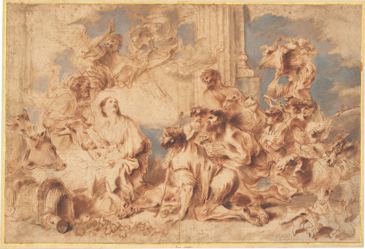 Die Anbetung der Hirten - Giovanni Benedetto Castiglione