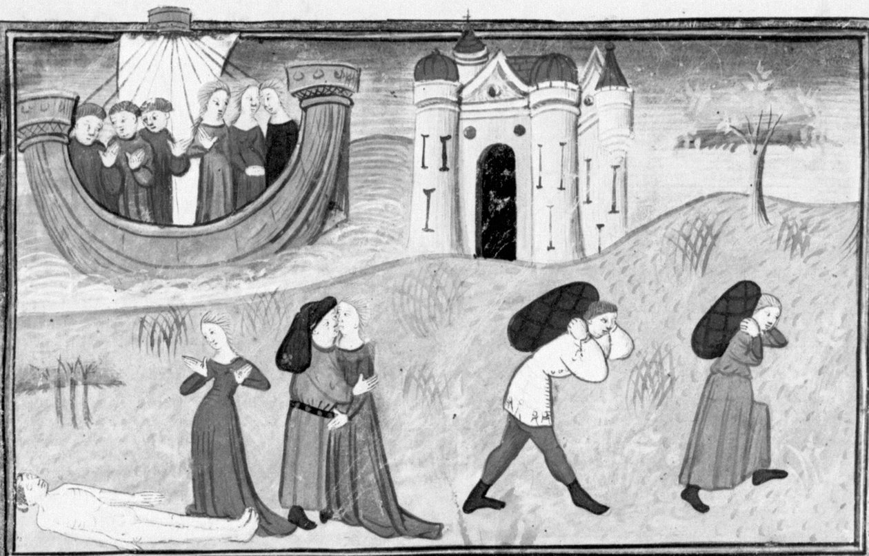 Décaméron,Trois couples voyagent en Crète ; les mésaventures des trois couples. Quatrième journée, nouvelle 3 - Giovanni Boccaccio