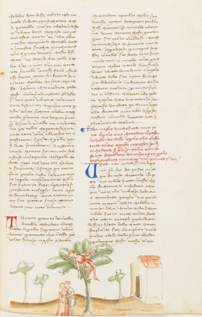 Décaméron, La cueillette de poires ; Nicostrate abusé par son épouse, Septième journée, nouvelle 9. - Giovanni Boccaccio