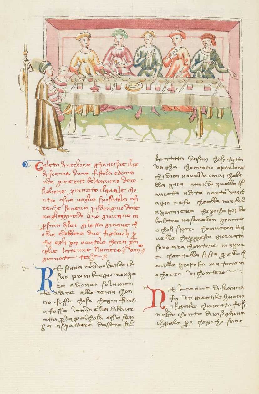 Décaméron, Le mari retrouvé - Gilette de Narbonne devant son mari , Troisième journée, nouvelle 9. - Giovanni Boccaccio