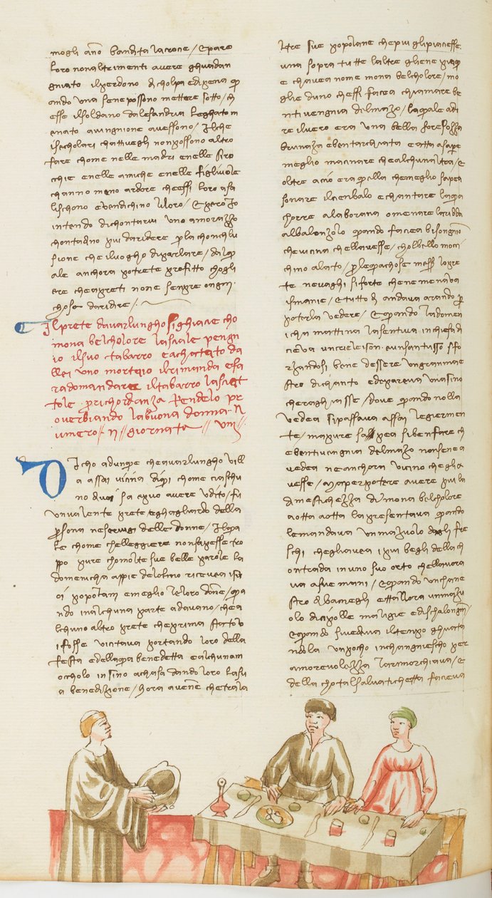 Décaméron, Le mortier de Belcolor - Belcolor récupérant son mortier, Huitième journée, nouvelle 2. - Giovanni Boccaccio