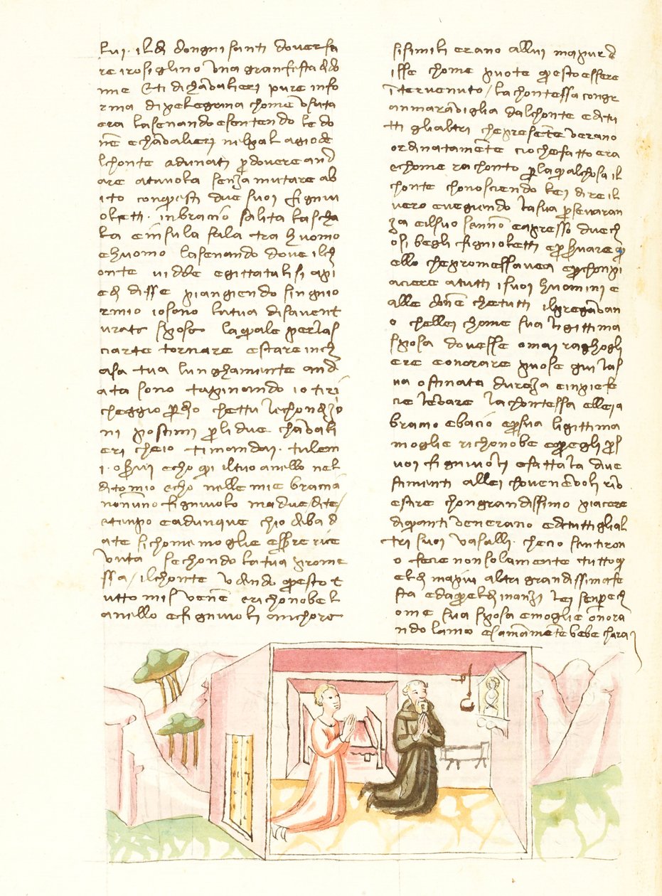 Décaméron, Les bijoux indiscrets - Alibech et Rustico priant , Troisième journée, nouvelle 10. - Giovanni Boccaccio