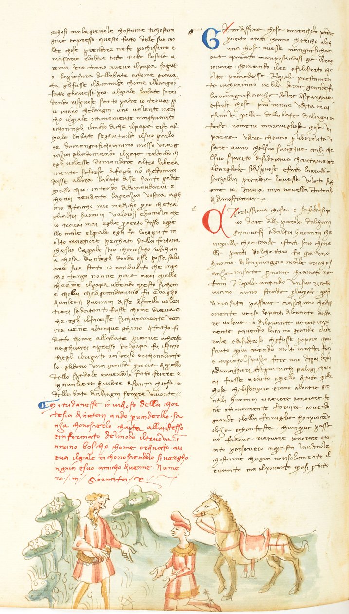Décaméron, Natan le sage - Mitridanes implorant son pardon, Dixième journée, nouvelle 3 - Giovanni Boccaccio