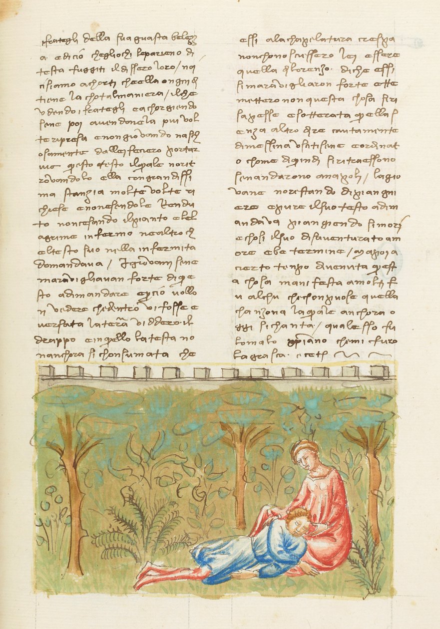 Décaméron, Quatrième journée, nouvelle 6; prémonition : Mort de Gabriotto. - Giovanni Boccaccio