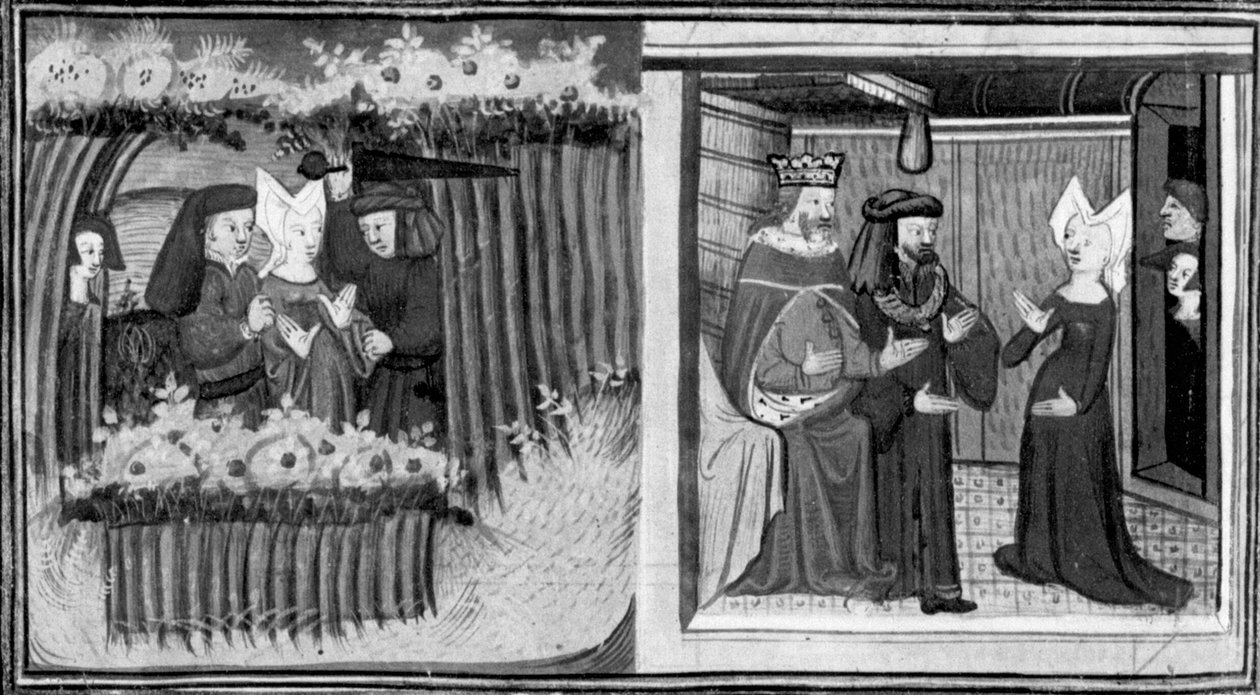 Décaméron, Une femme est agressée à Chypre ; la femme obtient audience auprès du roi. Première journée, nouvelle 9. - Giovanni Boccaccio