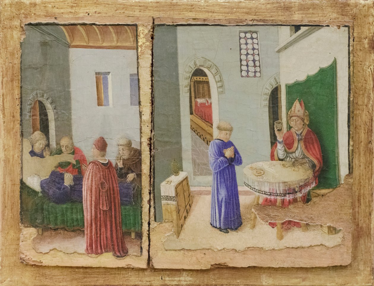 Histoire de Saint Savin, empoisonnement du saint et mort de Vindemio - Giovanni Boccati or Boccatto